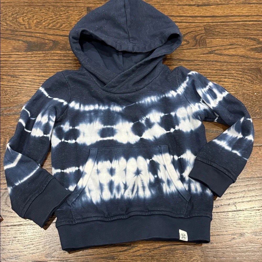 Sovereign Code tie dye hoodie size 24 months blue navy white NWT